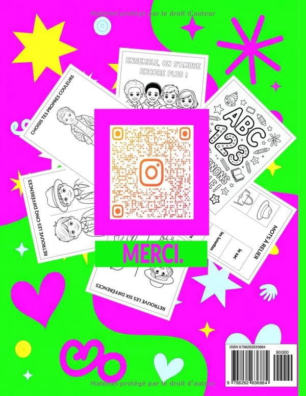 Rentrée Mode ABC 123 : Cahier éducatif avec Lettres, Chiffres, Jeux et Coloriages pour les 4-8 ans: Apprentissage stylé et amusant : Alphabet, ... tendance et Coloriages créatifs pour enfants
